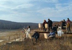 Живописный пленэр уссурийских художников в Муданьцзянском округе