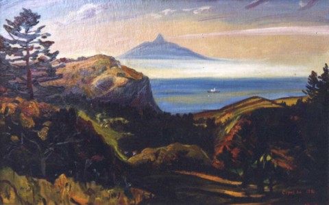 Вид на вулкан Тятя-яма, Серов Владимир